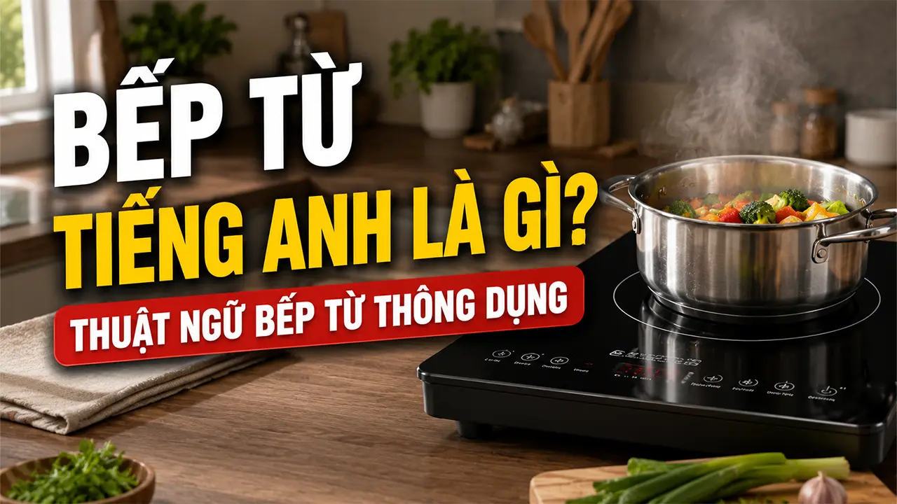 Tìm hiểu bếp từ tiếng Anh là gì, các thuật ngữ bếp từ thông dụng và cách sử dụng đúng trong giao tiếp, tài liệu kỹ thuật.