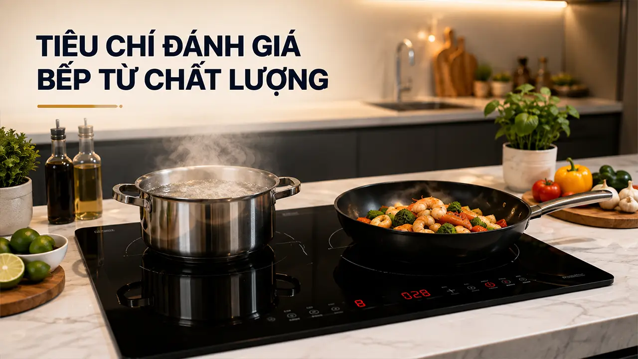 Bếp từ hiện đại với các tiêu chí đánh giá chất lượng